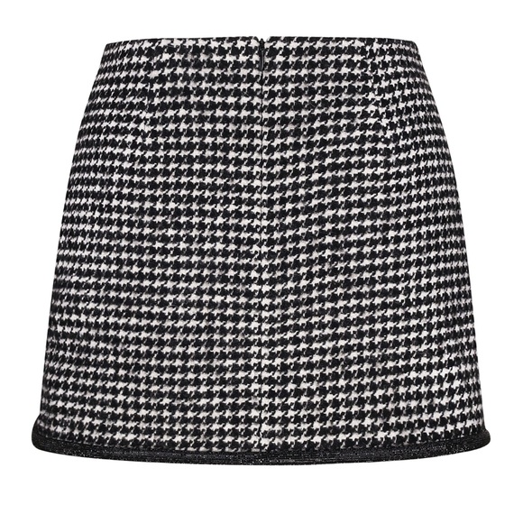 HOUNDSTOOTH CROPPED BLAZER and SKIRT - Picture 9 of 16